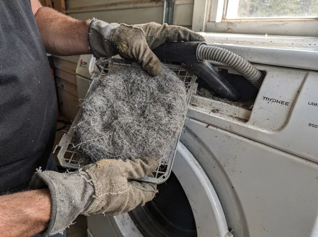 Cleaning Dryer Lint Trap in Laguna Hills