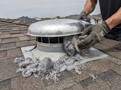Cleaning Dryer Vent On Roof in Laguna Hills