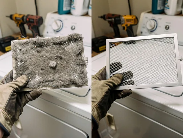 Professional lint trap cleaning by Laguna Hills Dryer Vent Cleaning in Laguna Hills