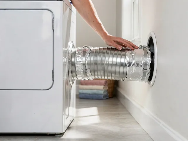Professional dryer vent hose installation by Laguna Hills Dryer Vent Cleaning in Laguna Hills